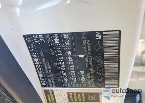 2012 Mercedes-Benz Ml 350 Bluetec z USA, uszkodzony, nr VIN 4JGDA2EB8CA070697